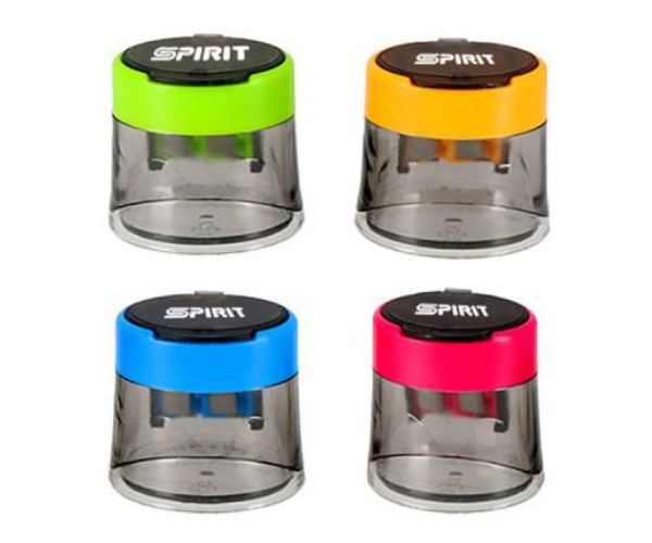 Spirit: Cappy 2 lyukú áttetsző tartályos ceruzahegyező több változatban