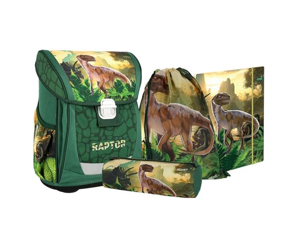 Spirit: Cool Raptor ergonomikus iskolatáska, hátizsák 4 db-os szett