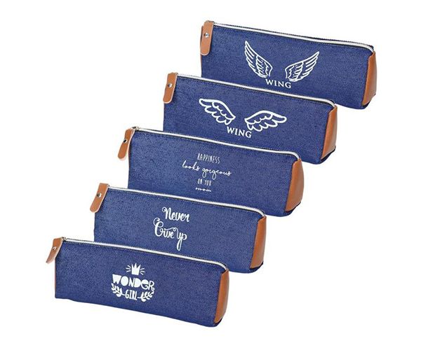 Spirit: Cruises kék színű hengeres tolltartó 5 féle mintával 19x7cm