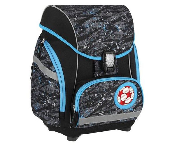 Spirit: Football 3D mintás ergonomikus 5db-os iskolatáska szett LED-es világítással 34x22x41cm