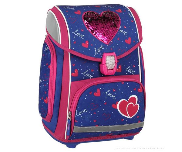 Spirit: Heart love 5db-os iskolatáska szett kiegészítőkkel LED fénnyel