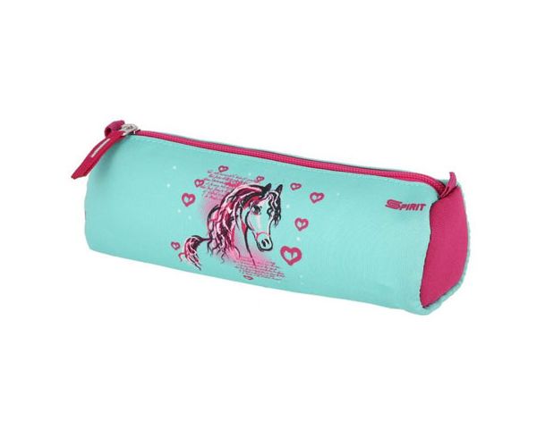 Spirit: Lovas kék-pink 5db-os iskolatáska szett kiegészítőkkel LED fénnyel