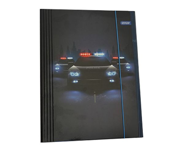 Spirit: Police Lights gumis mappa A/4-es méretben