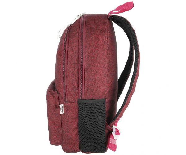 Spirit: SHADE bordó lekerekített háromrekeszes iskolatáska, hátizsák 43x 29x21cm