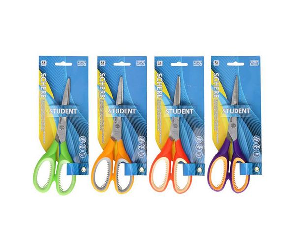 Spirit: Soft Grip student iskolai és irodai olló 21cm-es rozsdamentes pengével többféle színben 1db