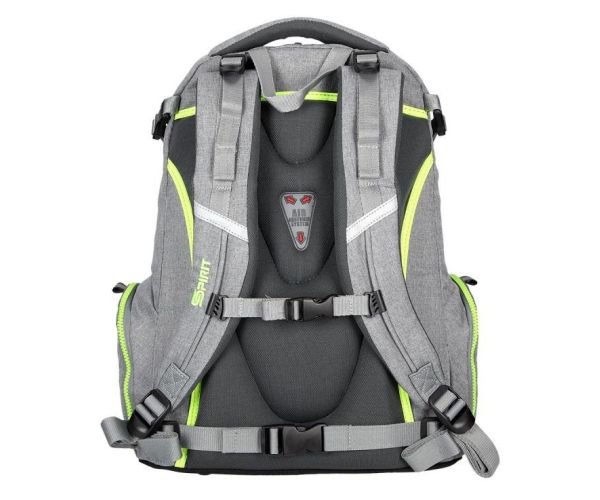 Spirit: Stinger ezüstszürke prémium ergonomikus iskolatáska hátizsák
