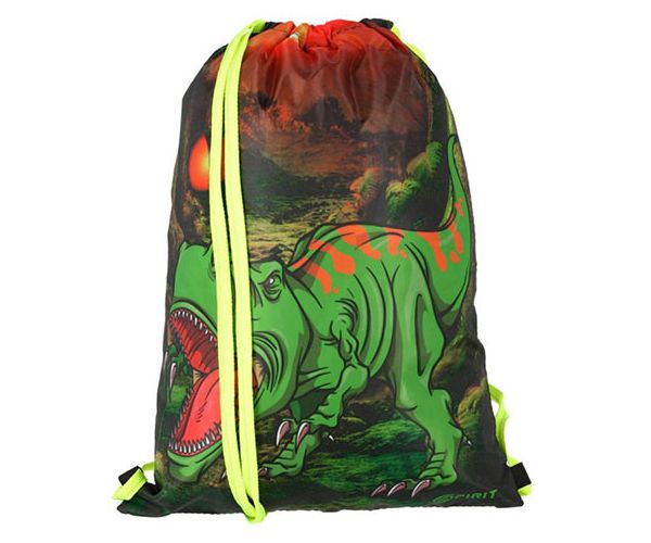 Spirit: T-Rex, 3D mintás, LED-es iskolatáska, hátizsák 5db-os szett