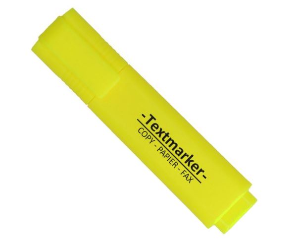 Spirit: Textmarker neon sárga szövegkiemelő 1-4mm-es vágott heggyel