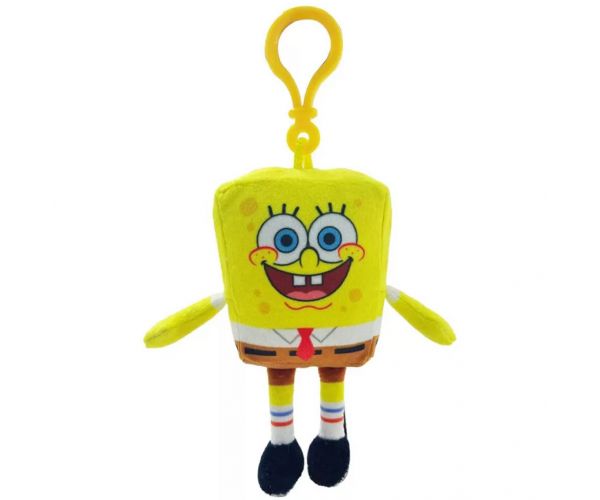 SpongyaBob: Plüss táskaklipp, 13 cm - SpongyaBob