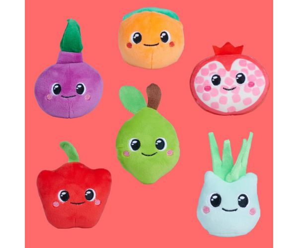 Squeezlings gyűjthető puha zöldség és gyümölcs plüssfigura 2. széria 1db - Simba Toys