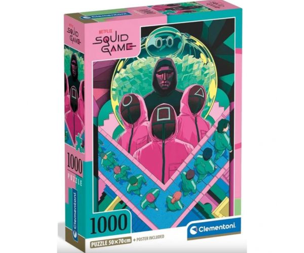 Squid Game 2 compact 1000db-os puzzle - Clementoni