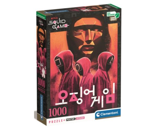 Squid Game - Nyerd meg az életed 1000db-os puzzle poszterrel - Clementoni