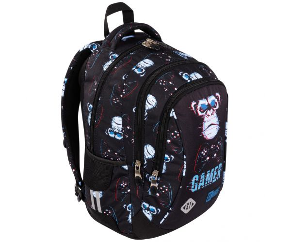 St.Right Blue Gamer ergonomikus iskolatáska, hátizsák BP26 39x27x17cm