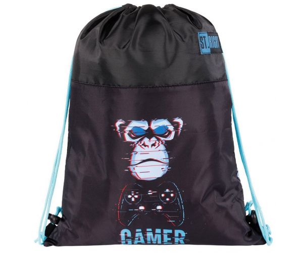 St.Right Blue Gamer tornazsák, sportzsák 43x32cm
