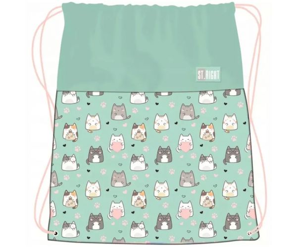 St.Right Charming Cats tornazsák, sportzsák 34x43cm