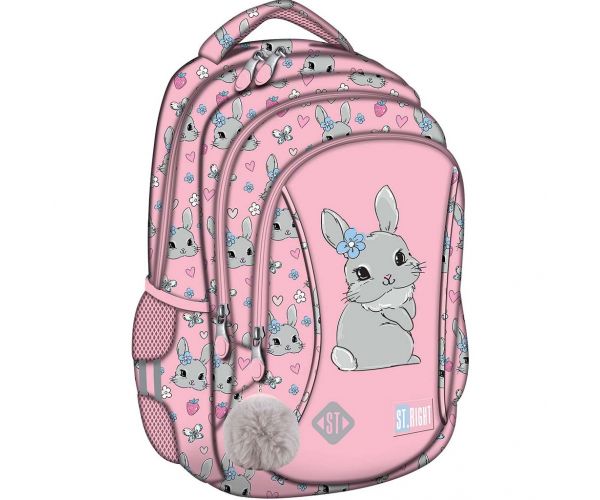 St.Right Cute Rabbit ergonomikus iskolatáska, hátizsák BP26 39x27x17cm