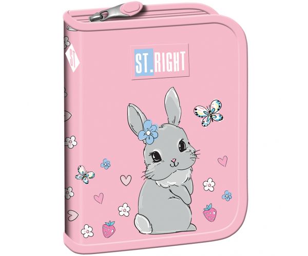 St.Right Cute Rabbit nyuszi mintás kihajtható tolltartó PC03 20,5x14x3,5cm