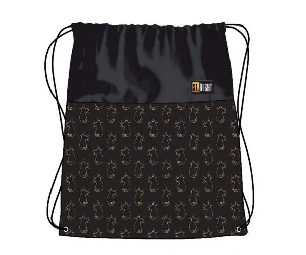 St.Right Golden Cats tornazsák, sportzsák 43x34cm