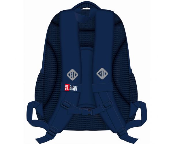 St.Right Navy Blue ergonomikus iskolatáska, hátizsák BP05 42x30x19cm
