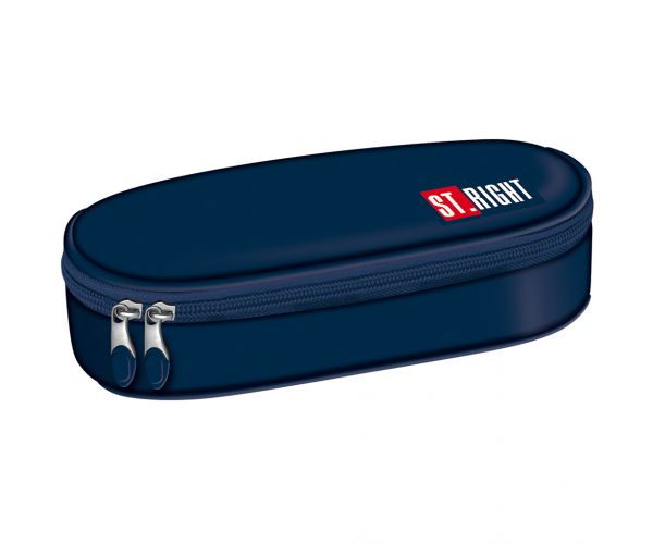 St.Right Navy Blue ovális tolltartó PC01 23x9,5x6cm