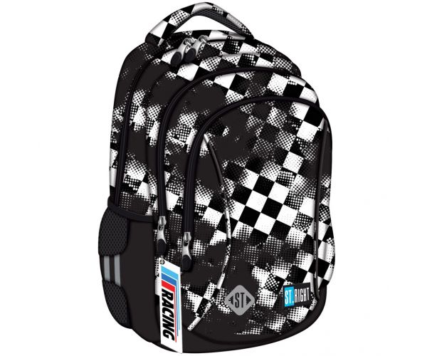 St.Right Race Check ergonomikus iskolatáska, hátizsák BP73 46x31x20cm