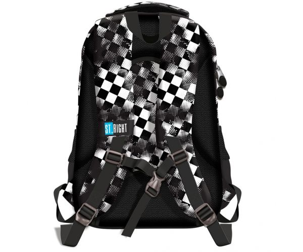 St.Right Race Check ergonomikus iskolatáska, hátizsák BP73 46x31x20cm