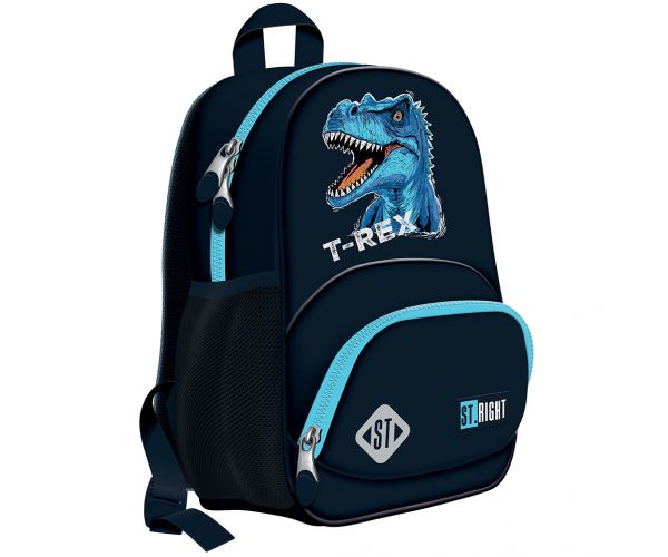 St.Right Kék T-Rex mintás iskolatáska, hátizsák BP70 32x22x11,5cm