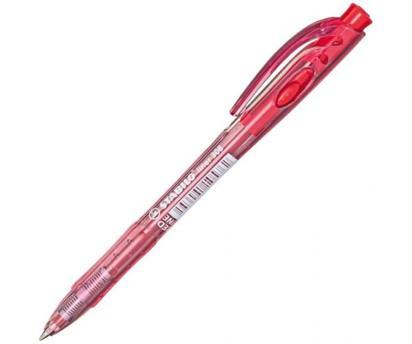 Stabilo: Liner 308 piros színű golyóstoll 0,7mm
