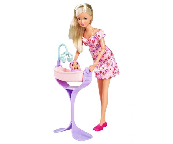 Steffi Love: Steffi terhes baba bölcsővel és kiegészítőkkel - Simba Toys