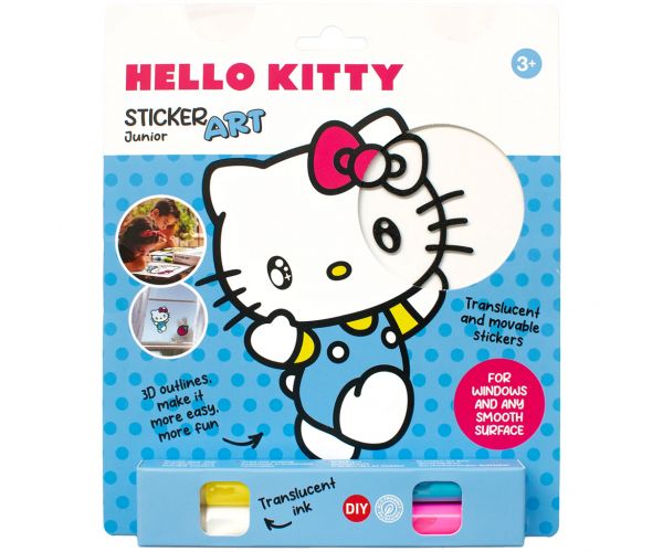 Sticker Art: Hello Kitty színezhető matrica szett többféle 1db - Comansi