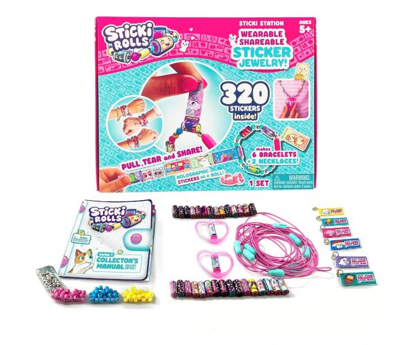 Sticki Rolls: Nagy 320 db-os ékszerkészítő készlet matricákkal