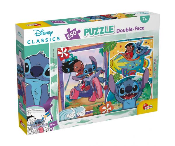 Stitch 2 az 1-ben 250db-os puzzle és színező 50x35cm - Lisciani
