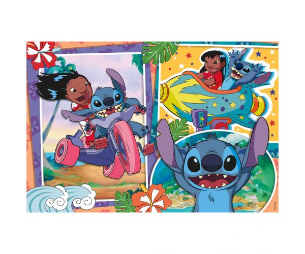 Stitch 2 az 1-ben 250db-os puzzle és színező 50x35cm - Lisciani