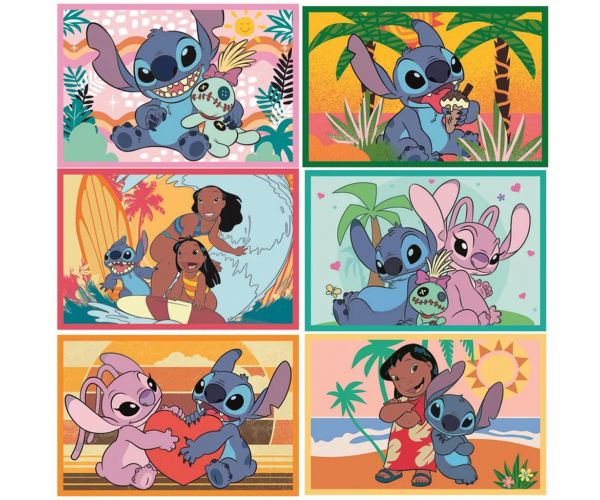 Stitch 6db-os mesekocka - Clementoni
