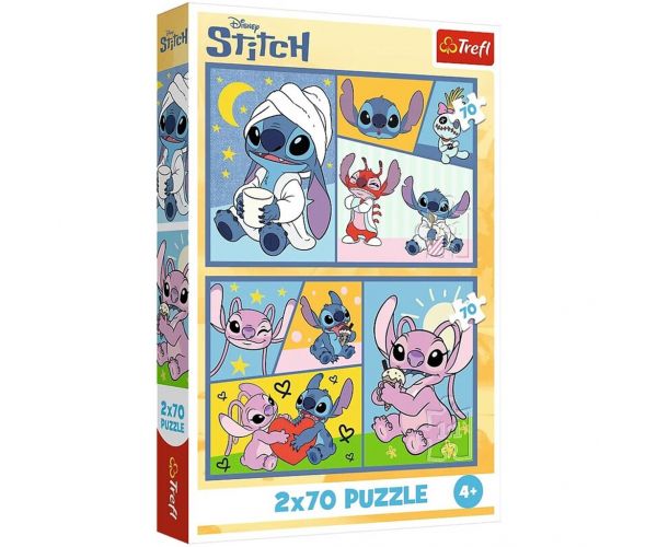 Stitch és barátai 2x70db-os puzzle - Trefl