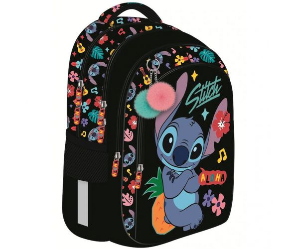 Stitch black aloha iskolatáska, hátizsák BPL58 40x29x19cm