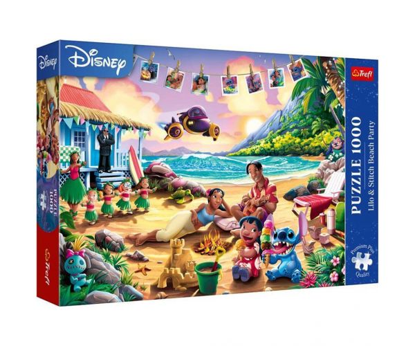 Stitch a tengerparton 1000db-os Prémium plusz puzzle - Trefl