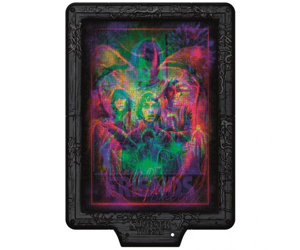 Stranger Things 520 darabos puzzle kerettel és RGB LED világítással – Clementoni