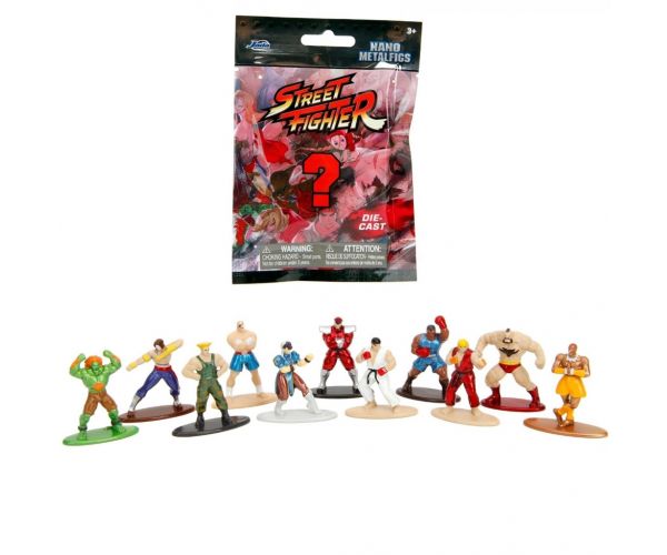 Street Fighter meglepetés nano metálfigurák 1db - Simba Toys