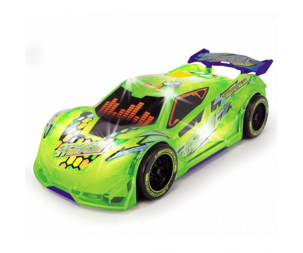 Streets Beatz: Speed Tronic neon zöld autó fénnyel és hanggal 20 cm - Dickie Toys