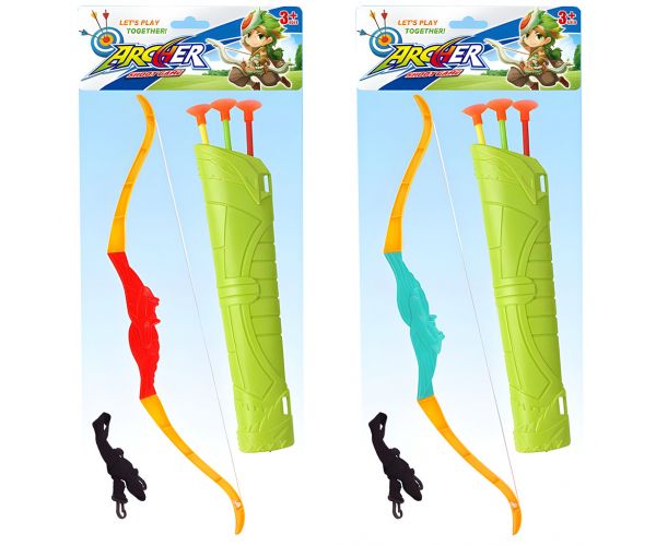 Archer: Íj szett kétféle változatban 3 db nyílvesszővel 55cm