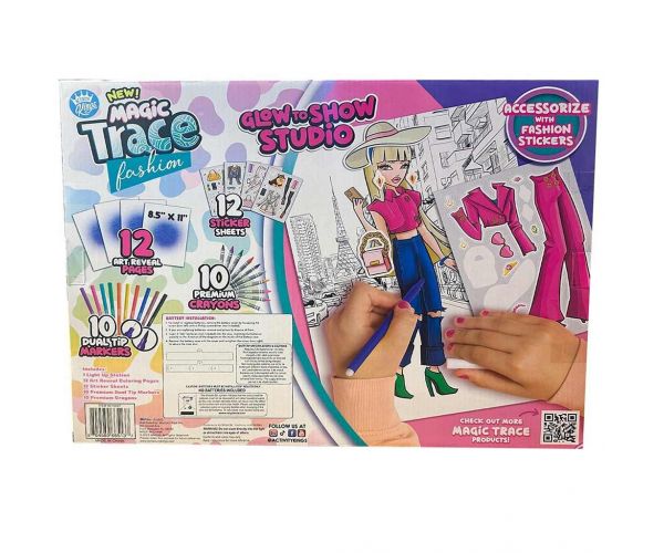 Magic Trace stúdió: Ragyogó rajzolás - divat kreatív játékszett