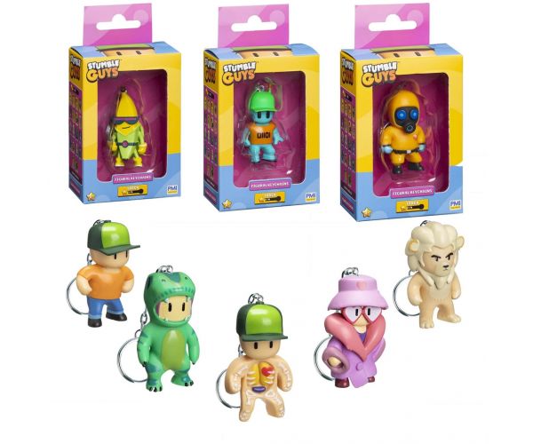 Stumble Guys figura kulcstartó dobozban többféle változatban 1db