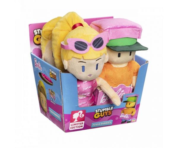 Stumble Guys x Barbie plüss figura 20cm-es többféle változatban