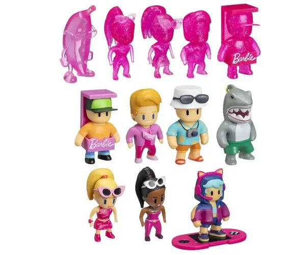 Stumble Guys x Barbie meglepetés minifigura dobozban