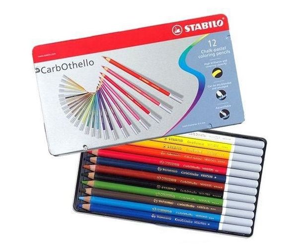 Stabilo: CarbOthello 12db-os színes ceruza szett fém dobozban