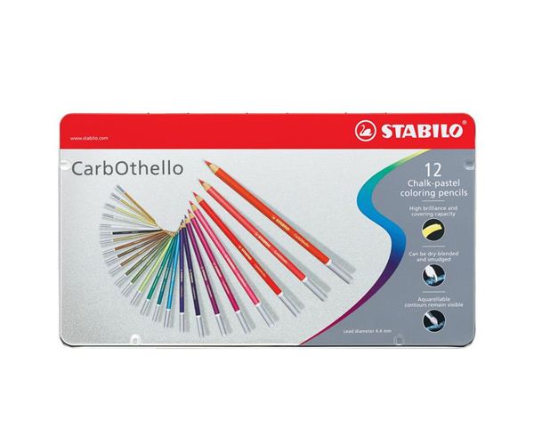Stabilo: CarbOthello 12db-os színes ceruza szett fém dobozban