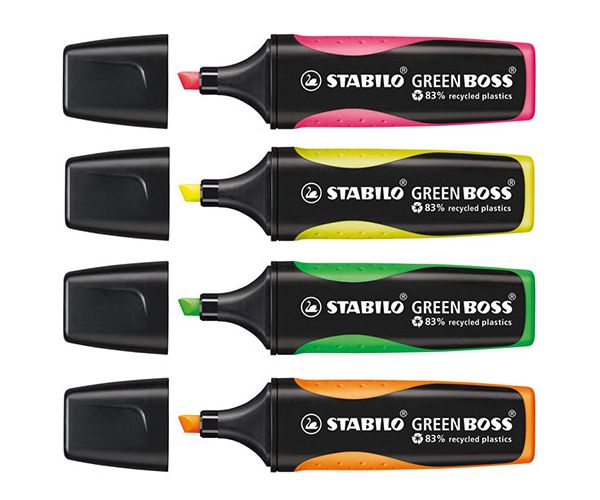 Stabilo: GREEN BOSS szövegkiemelő készlet 4db-os
