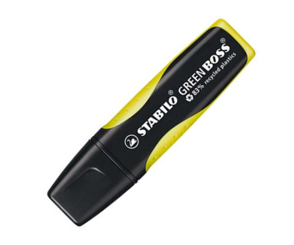 Stabilo: GREEN BOSS sárga szövegkiemelő 1-5mm-es