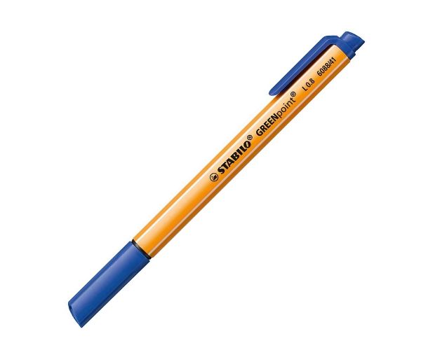 Stabilo: GREENpoint rostirón 0,8mm-es kék színben